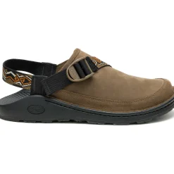 Clearance Chaco Men's Canyon Leather Clog Paddle Hickory