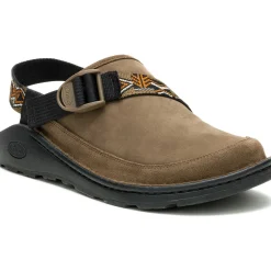 Clearance Chaco Men's Canyon Leather Clog Paddle Hickory