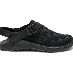 Online Chaco Men's Canyon Woven Clog Triple Black