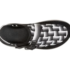 Clearance Chaco Men's Canyon Woven Clog Fade Black & White