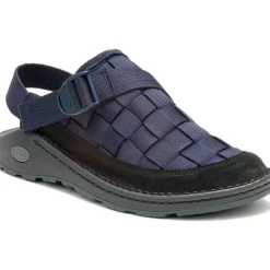 Outlet Chaco Men's Canyon Woven Clog Navy Alloy