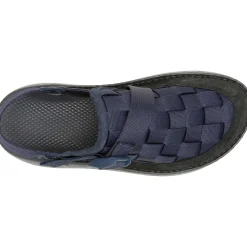 Outlet Chaco Men's Canyon Woven Clog Navy Alloy