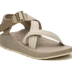 New Chaco Men's CushZ Extra Cushioned Sandal Frond Dark Vanilla
