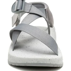 Sale Chaco Men's CushZ Extra Cushioned Sandal Cement Gray