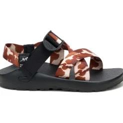 Sale Chaco Men's Mega Cow Z/1 Wide-Strap Classic Sandal Cow Print