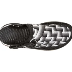 New Chaco Women's Canyon Woven Clog Fade Black & White