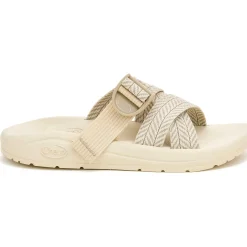 Outlet Chaco Women's CushZ Extra Cushioned Slide Frond Dark Vanilla