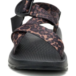 Chaco Women's Mega Z/1 Wide-Strap Classic Sandal Brown Leopard