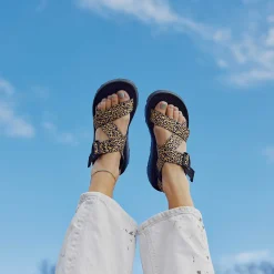 Chaco Women's Mega Z/1 Wide-Strap Classic Sandal Leopard