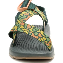 New Chaco Women's Mega Z/1 Wide-Strap Classic Sandal Pebble Greenery