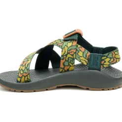 New Chaco Women's Mega Z/1 Wide-Strap Classic Sandal Pebble Greenery