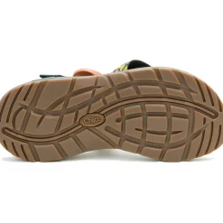 New Chaco Women's Mega Z/1 Wide-Strap Classic Sandal Pebble Greenery