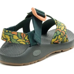New Chaco Women's Mega Z/1 Wide-Strap Classic Sandal Pebble Greenery