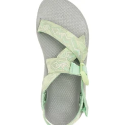 Online Chaco Women's Mega Z/Cloud Wide-Strap Cushioned Sandal Paddle Celadon
